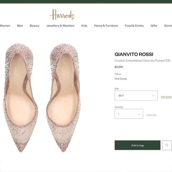 Gianvito Rossi 4500 Crystal Embellished organza silk Rania Pumps/Heels105 US9 - Picture 5 of 12